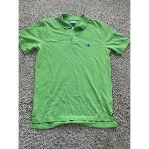 Brooks Brothers Polo Solid Green Shirt Mens Size Medium Bin T